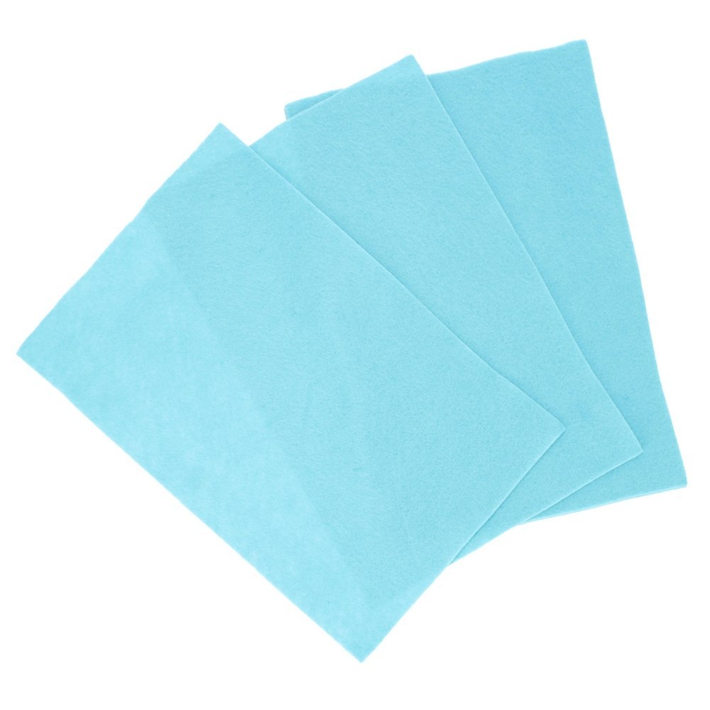 DECORATIVE FELT SHEET 5 PCS. BLUE CRAFT WITH FUN 439310